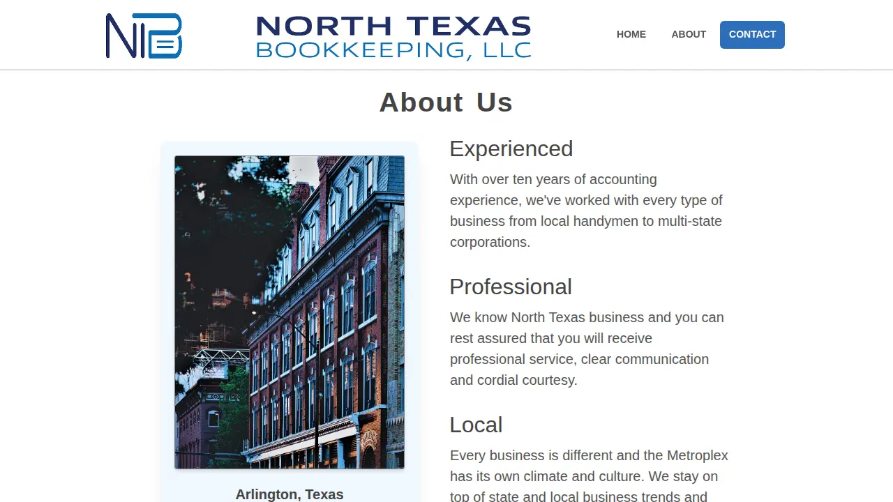 North Texas Bookkeeping, LLC page