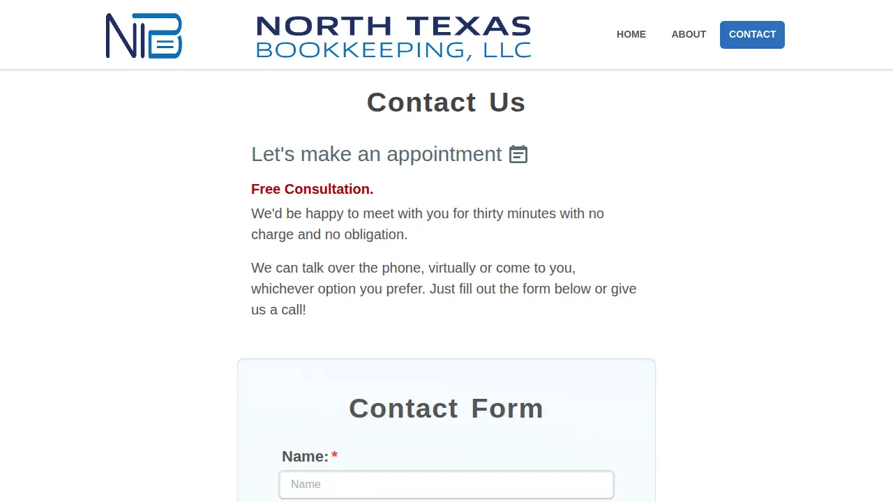 North Texas Bookkeeping, LLC page