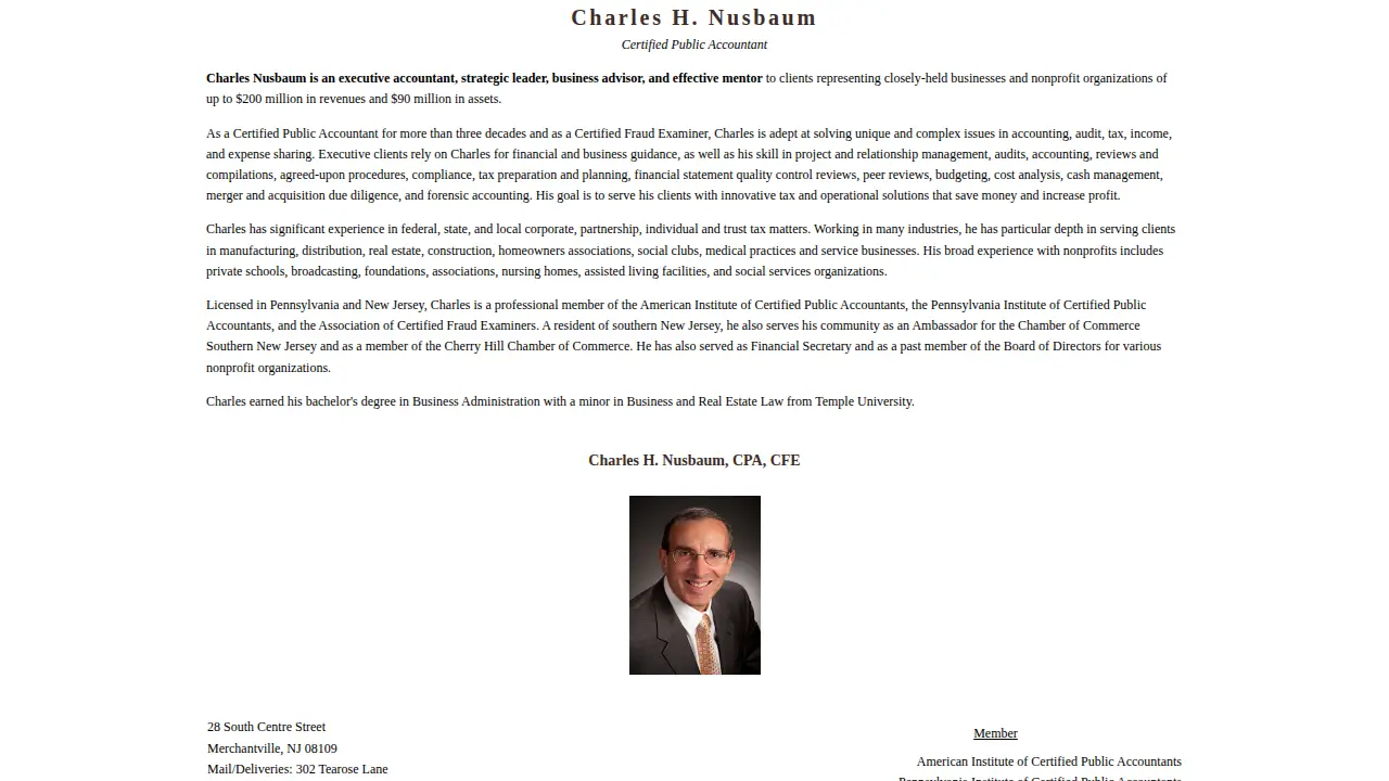 Charles H. Nusbaum