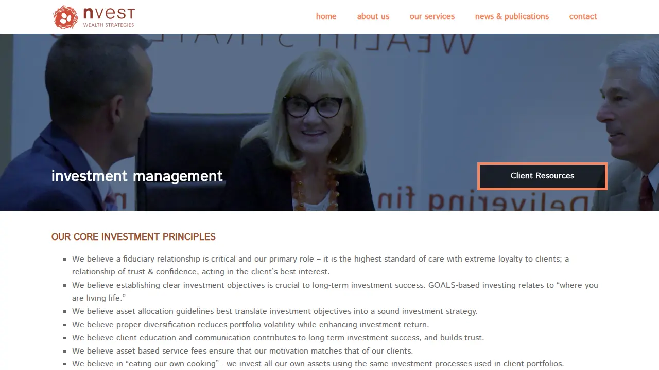 Nvest Wealth Strategies, Inc. page