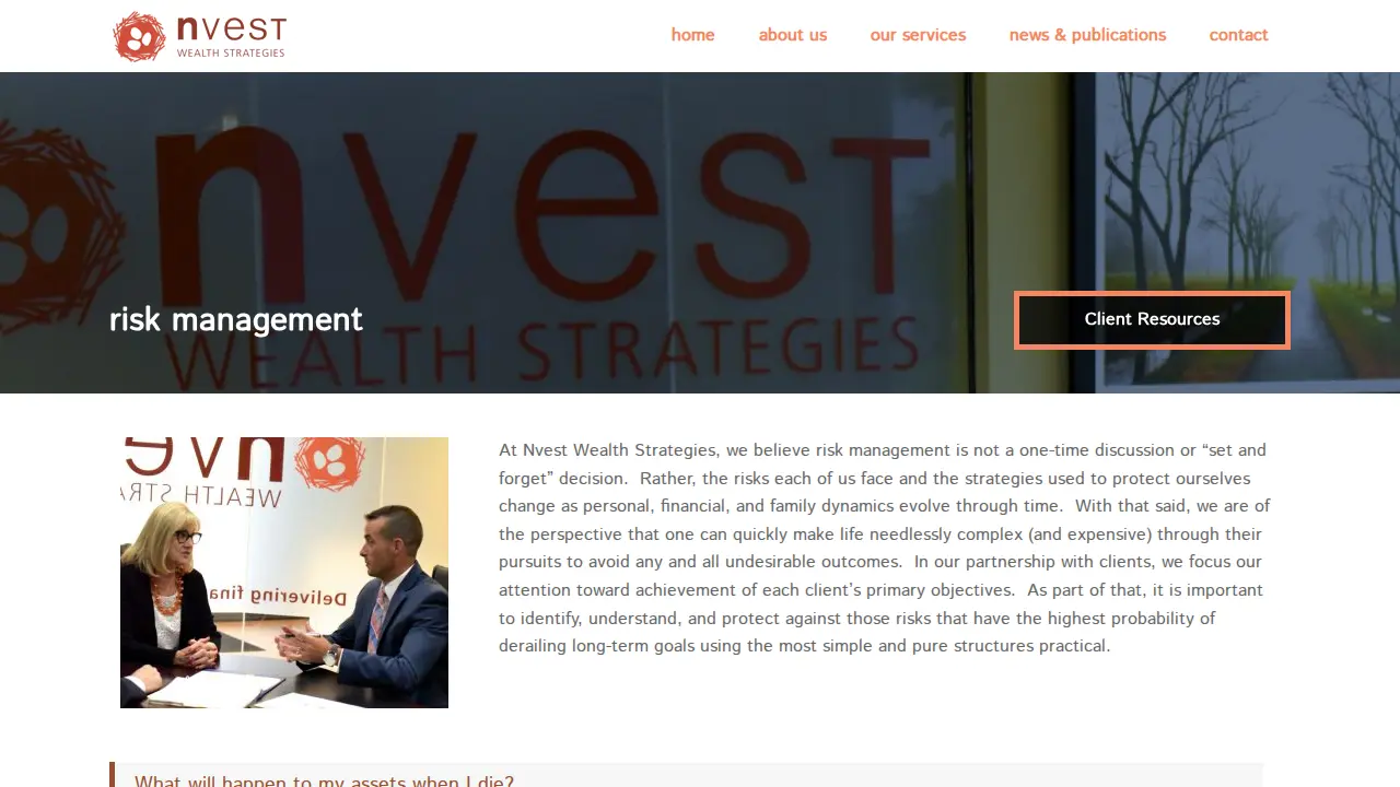 Nvest Wealth Strategies, Inc. page