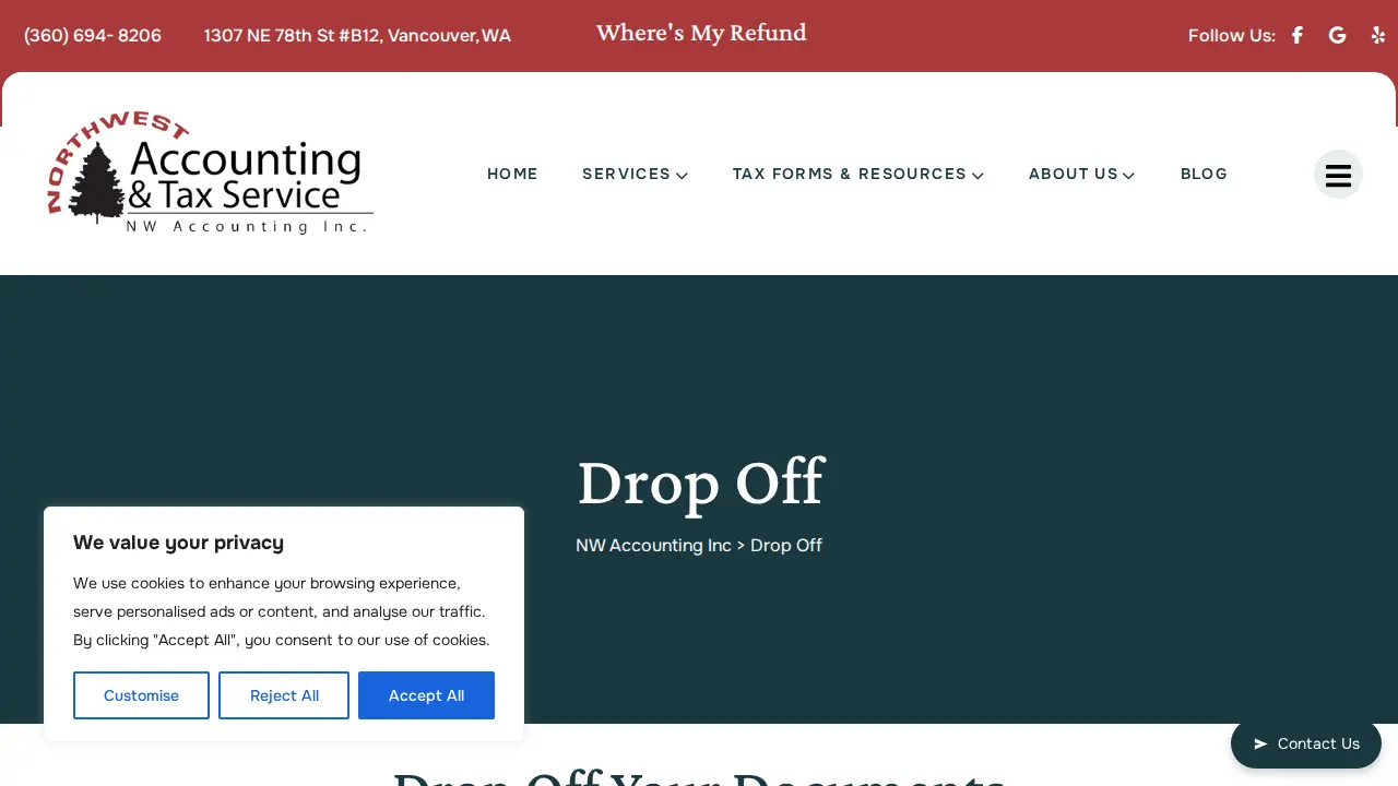 Northwest Accounting & Tax Service page
