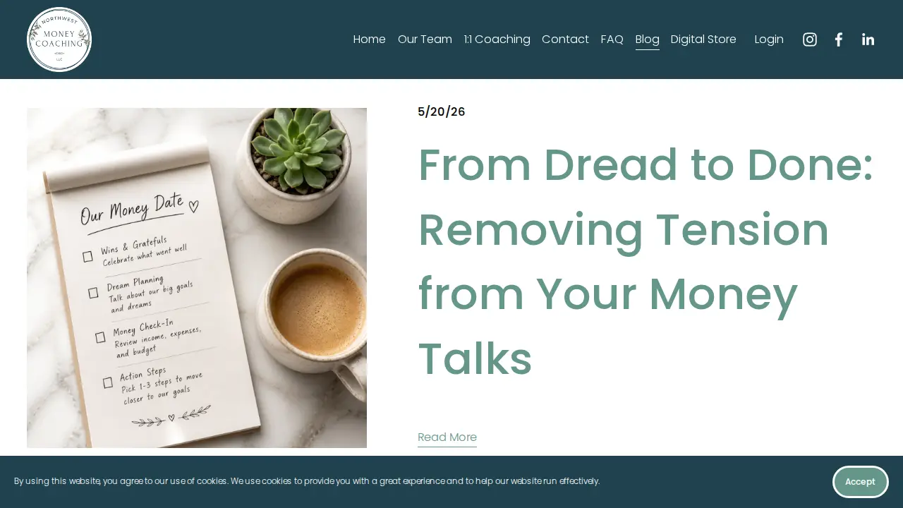 Northwest Money Coaching LLC page