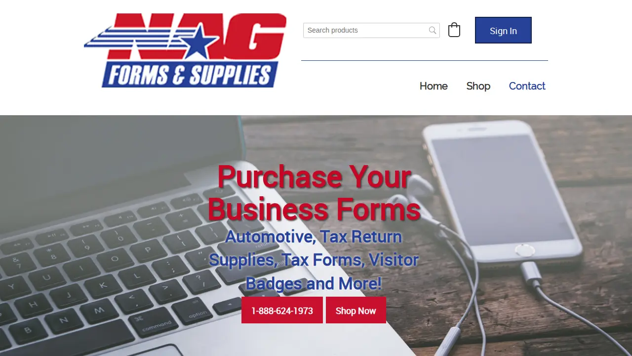 NAG Forms & Supplies LLC page