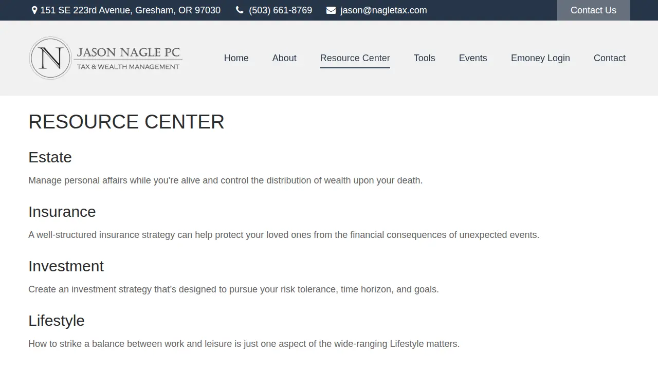 Jason Nagle PC page