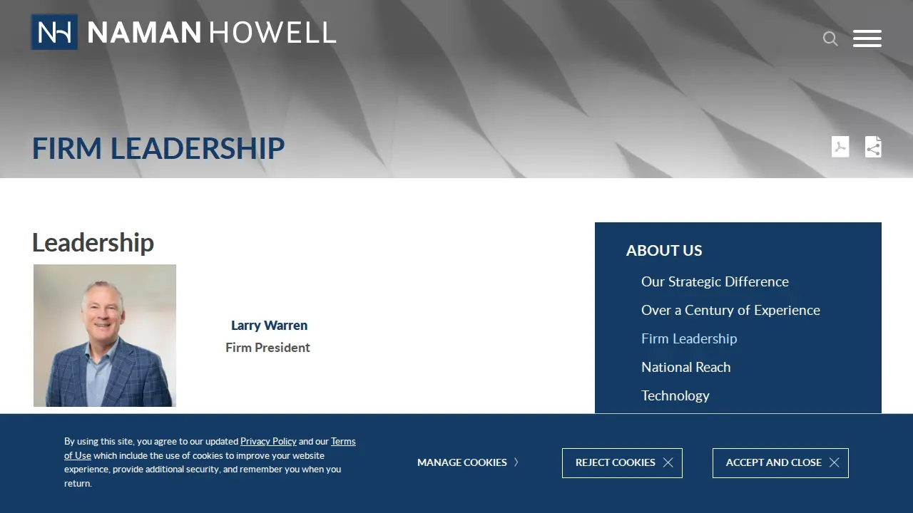 Naman, Howell, Smith & Lee, PLLC page