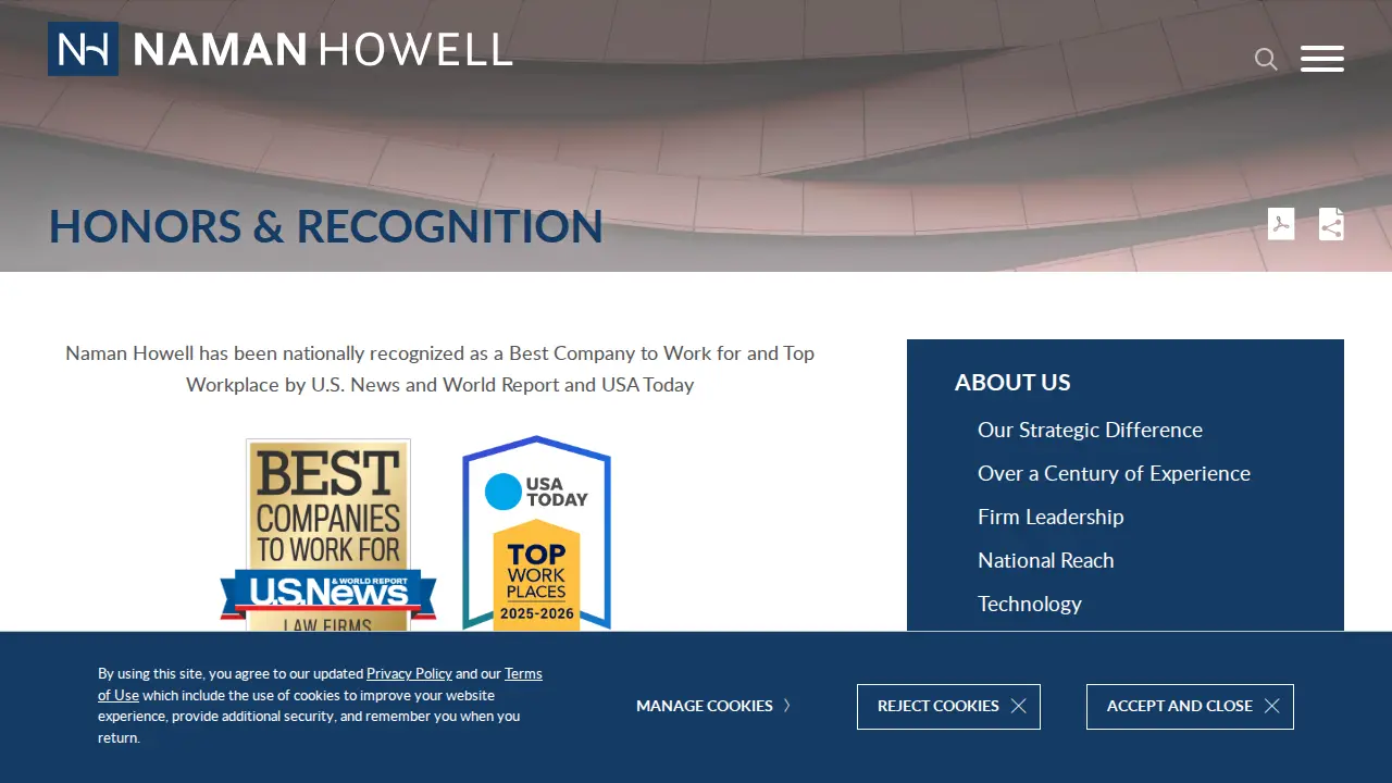 Naman, Howell, Smith & Lee, PLLC page