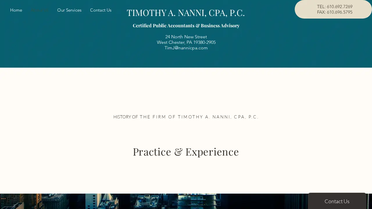 Timothy A Nanni, CPA, P.C. page