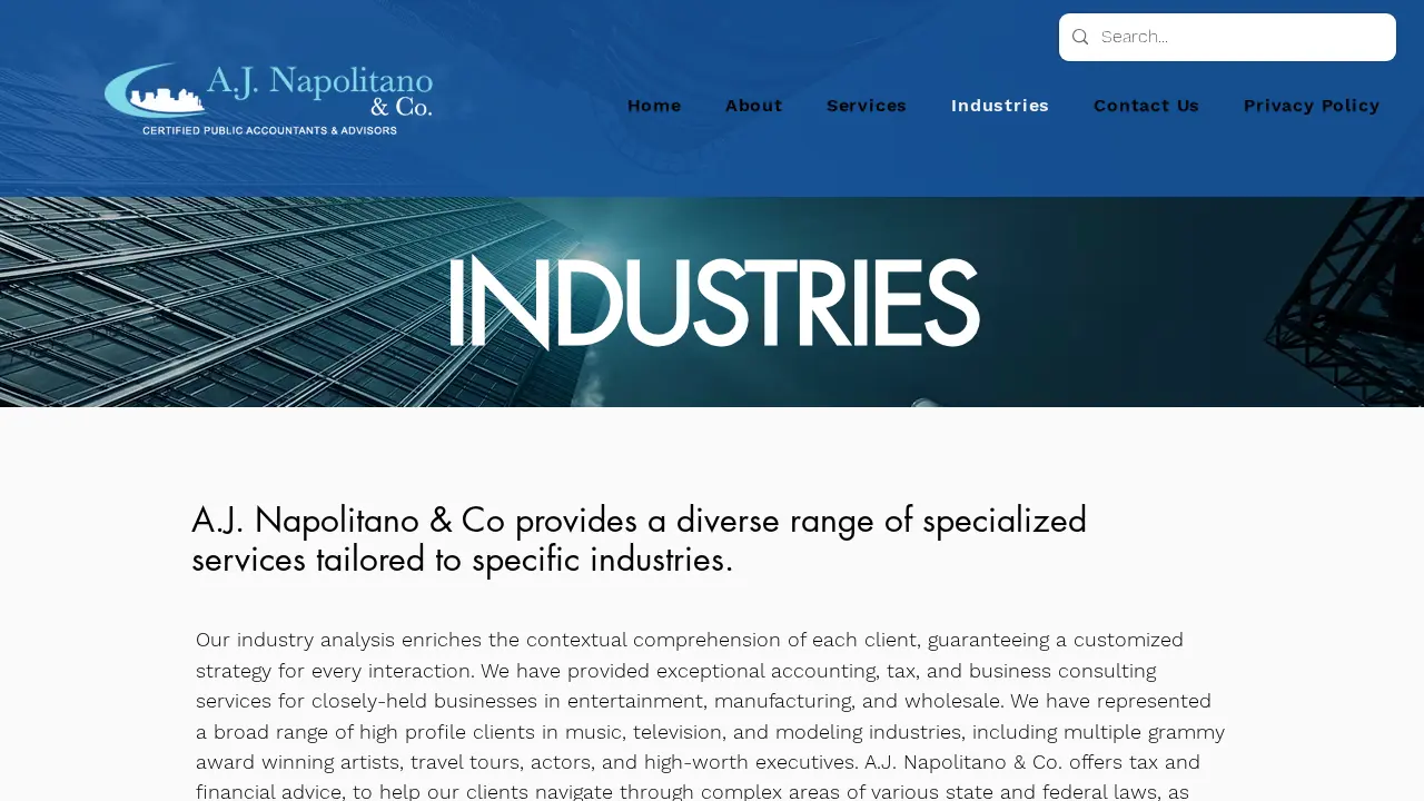 A.J. Napolitano & Co. page