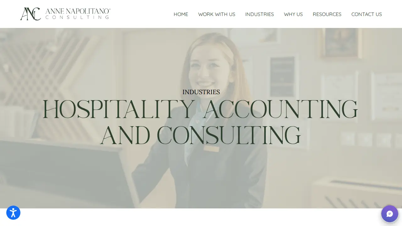 Anne Napolitano Consulting, Inc. - Business Accounting & Advisory Services page