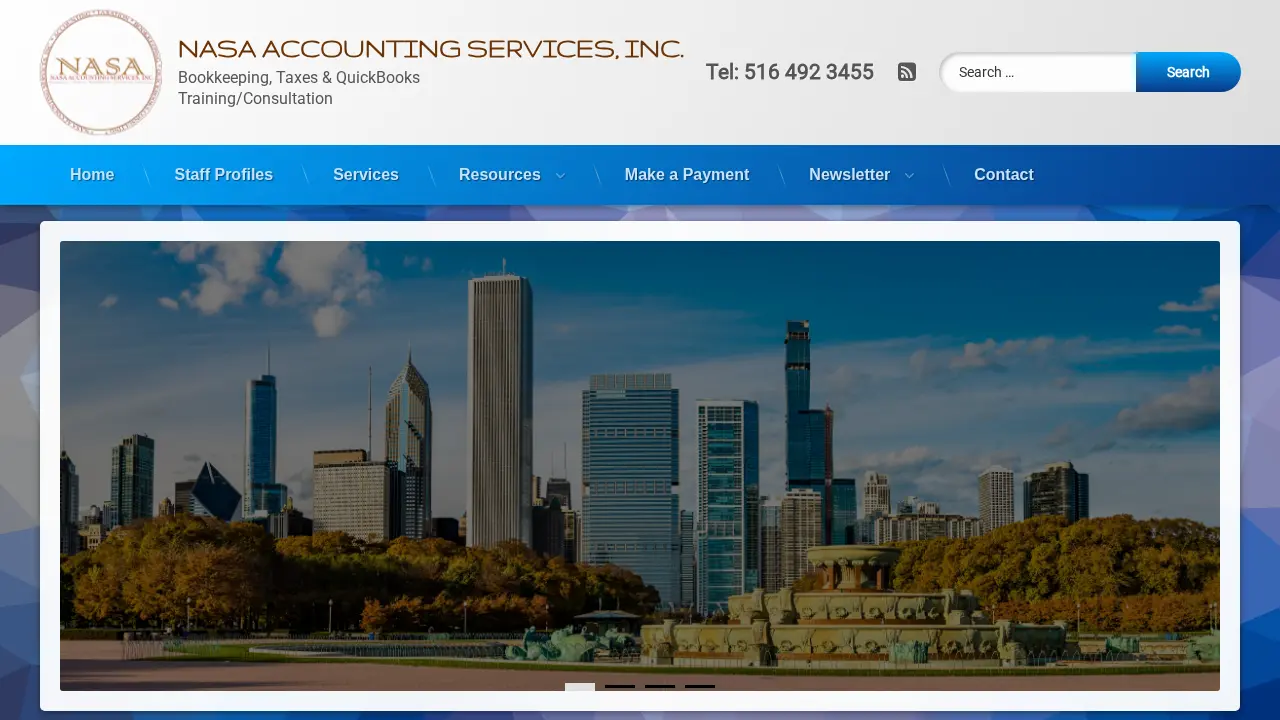 NASA ACCOUNTING SERVICES INC. page