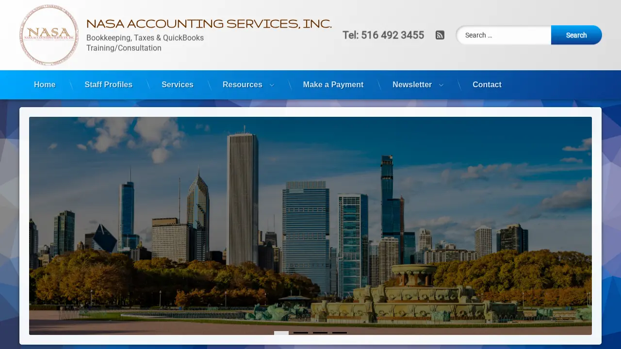 NASA ACCOUNTING SERVICES INC. page