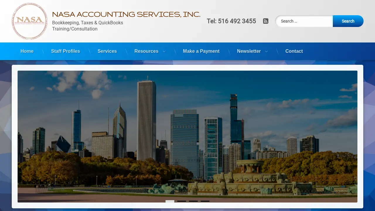 NASA ACCOUNTING SERVICES INC. page
