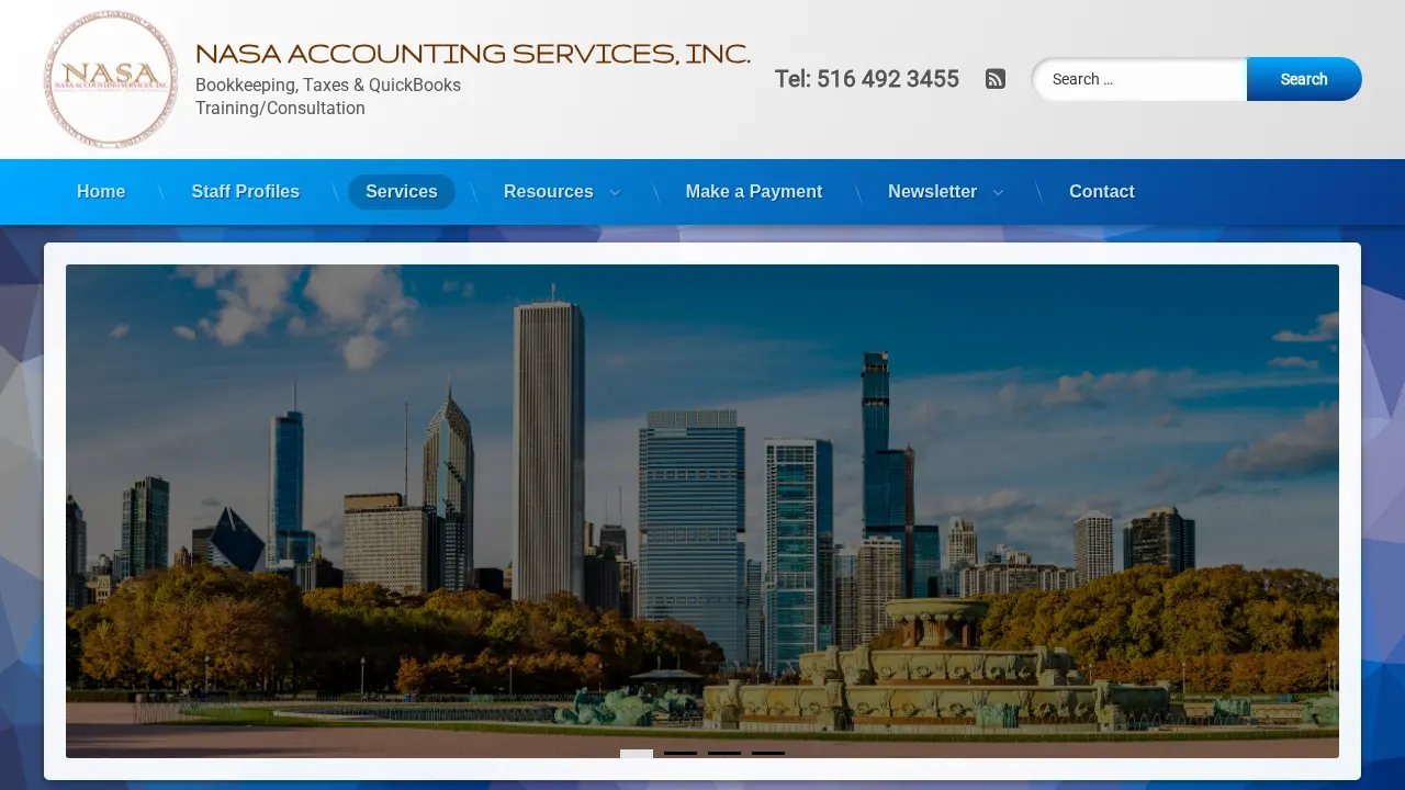 NASA ACCOUNTING SERVICES INC. page