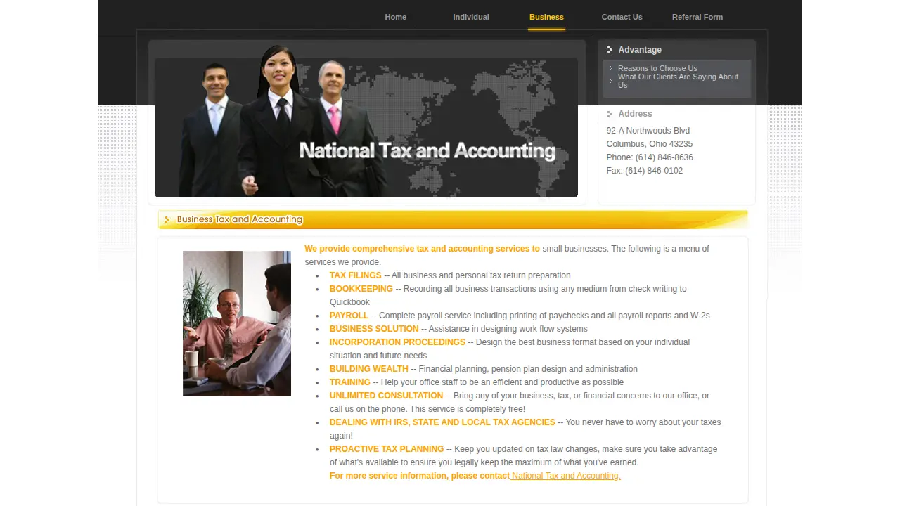 National Tax and Accounting page