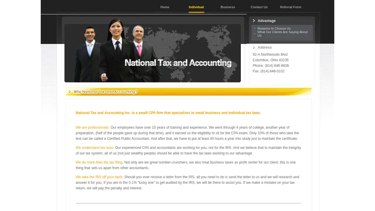 National Tax and Accounting page