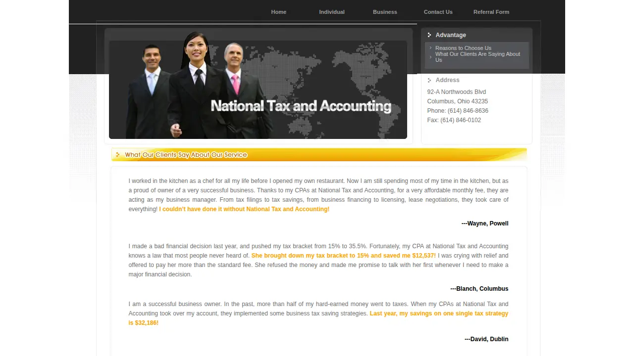 National Tax and Accounting page