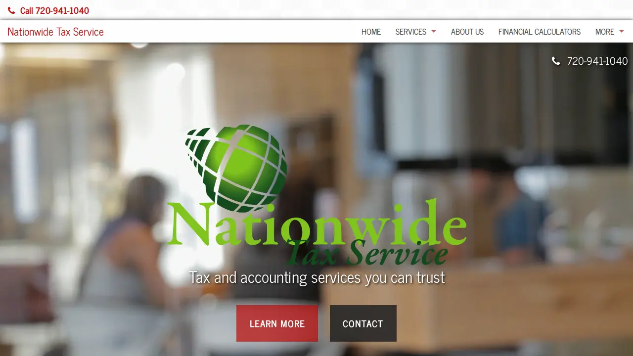 Nationwide Tax Service page