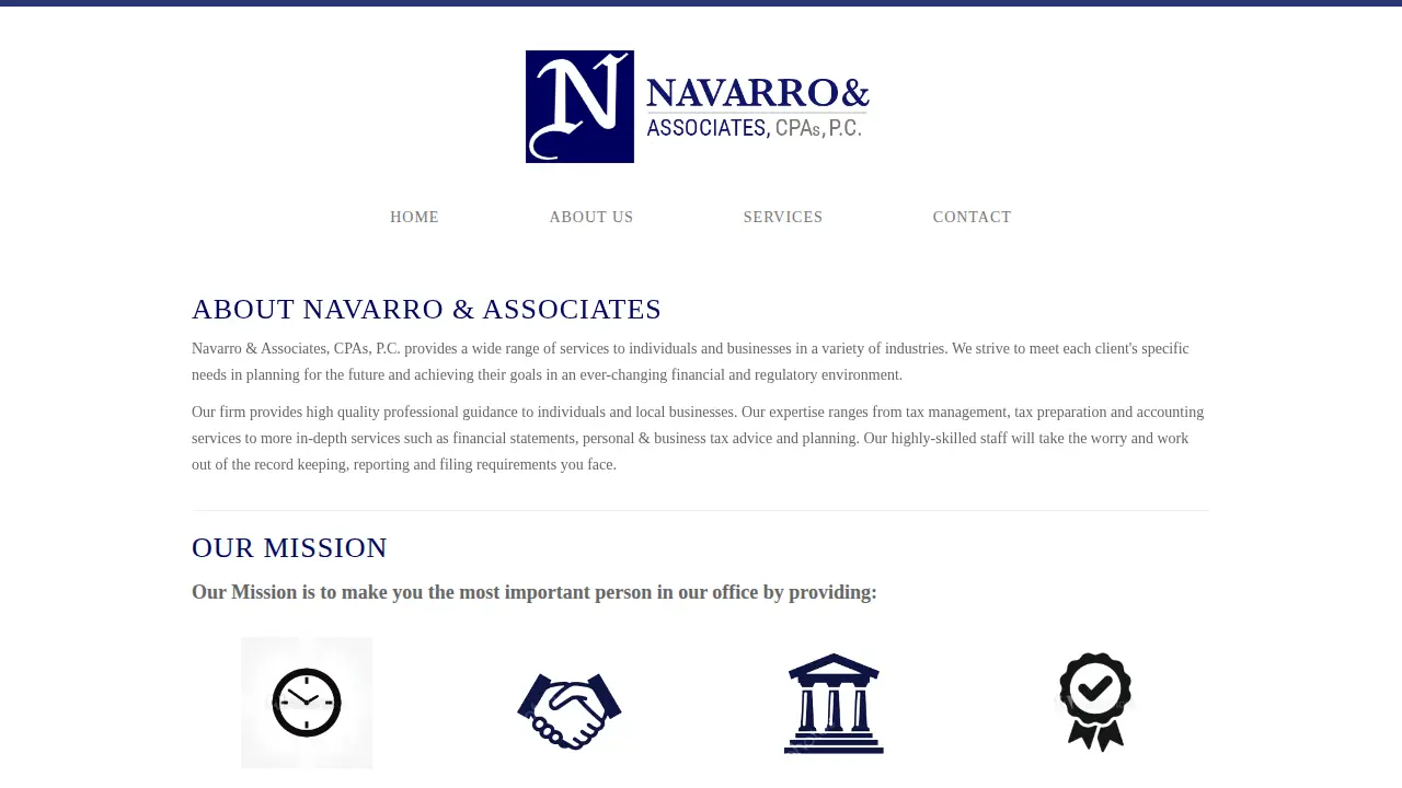 Navarro & Associates, CPAs, P.C. page