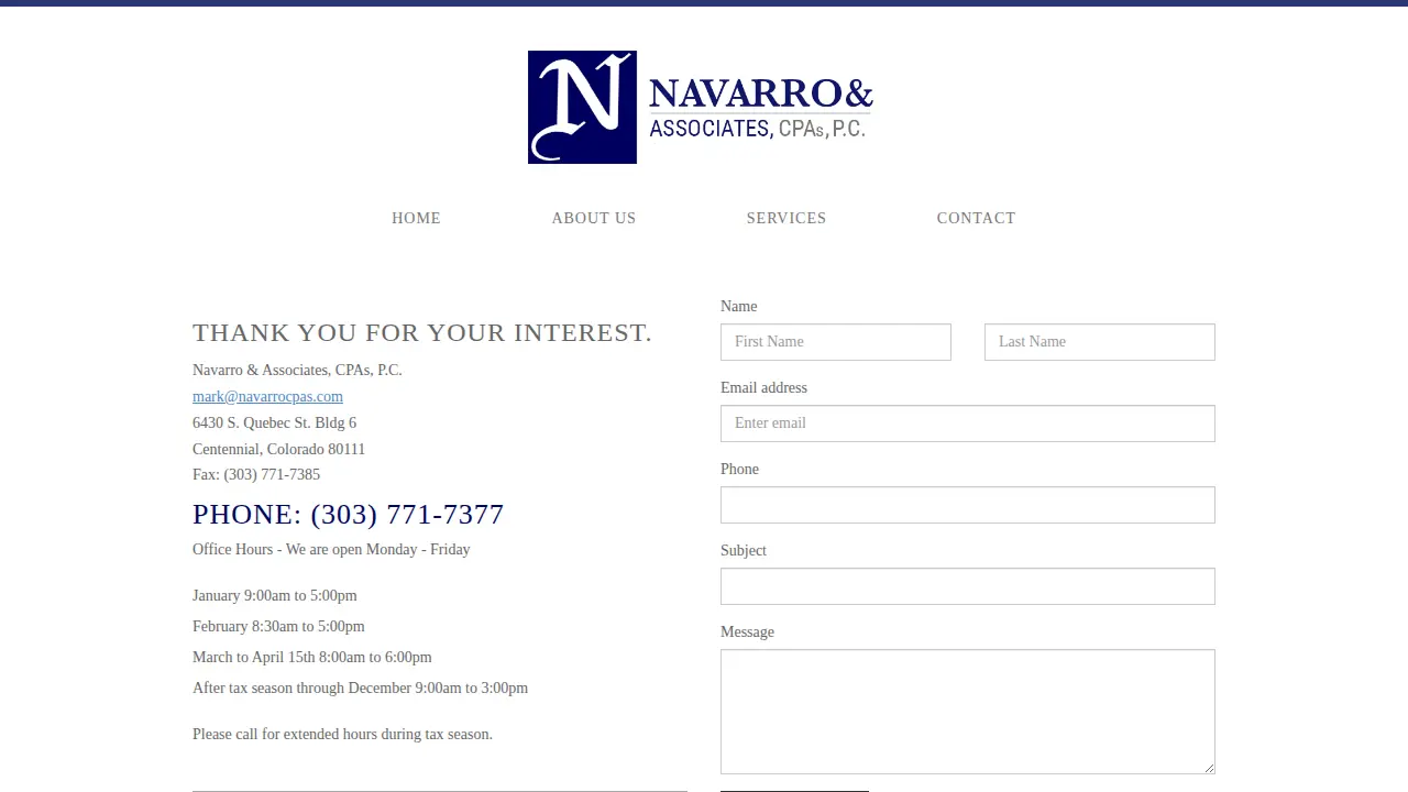 Navarro & Associates, CPAs, P.C. page