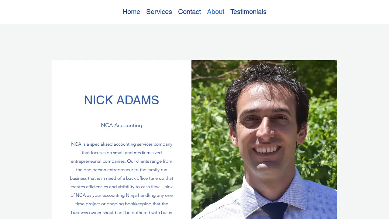 NCA Accounting page