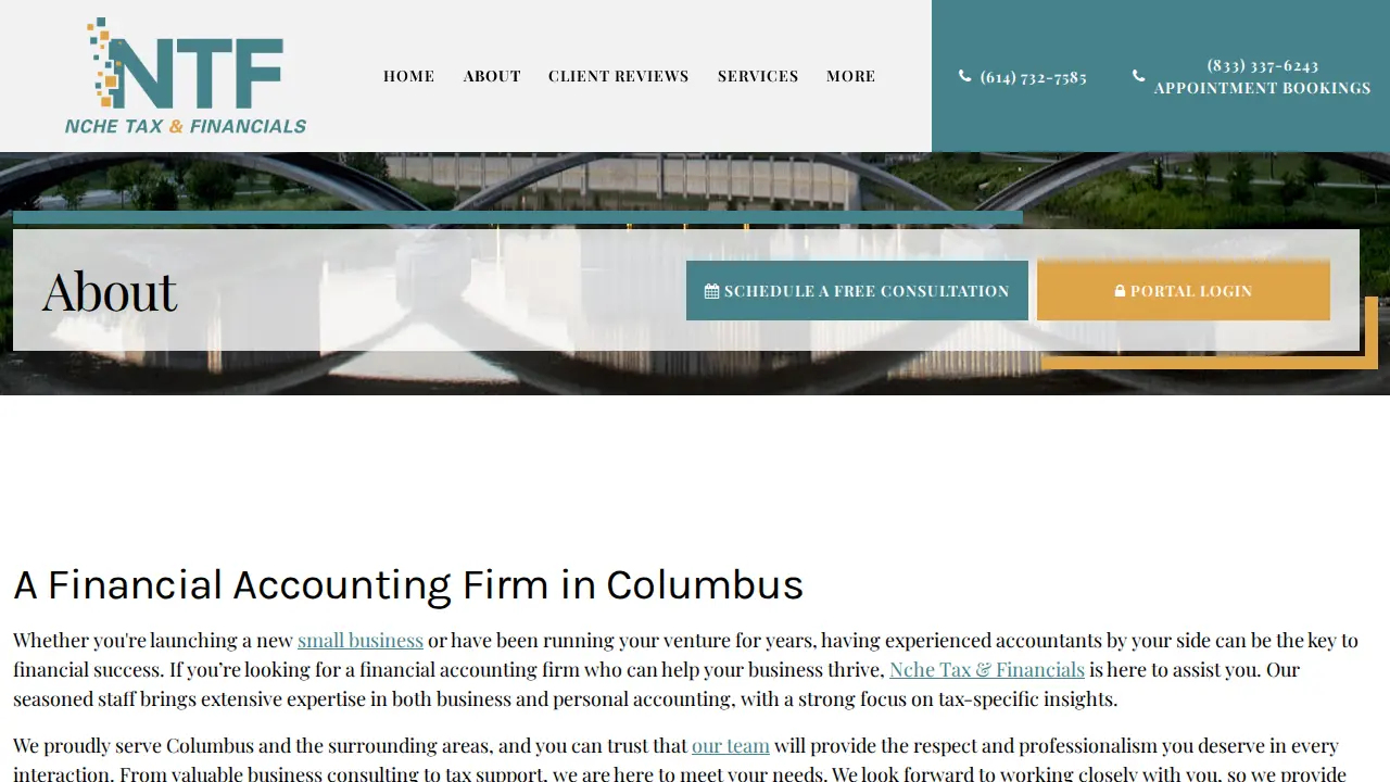 Nche Tax & Financials page