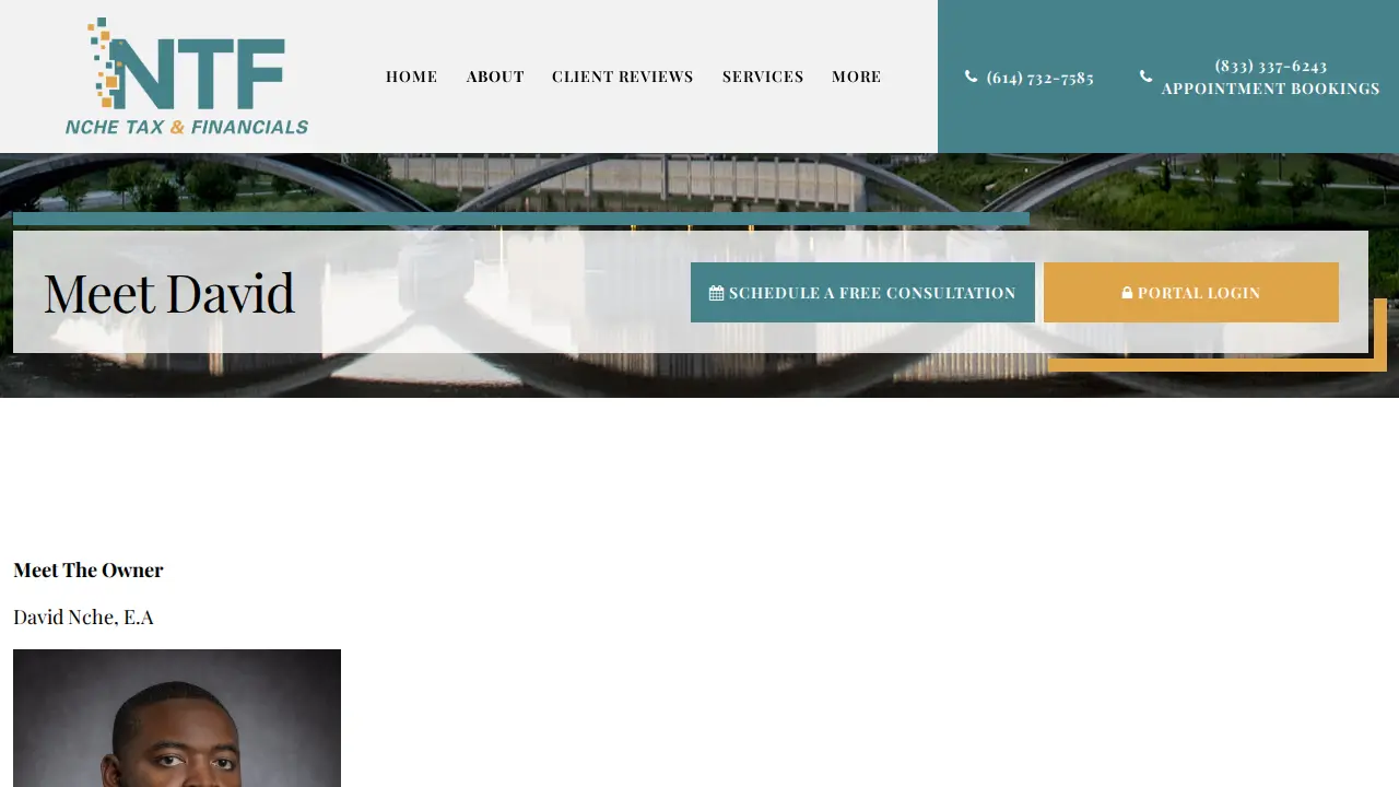 Nche Tax & Financials page
