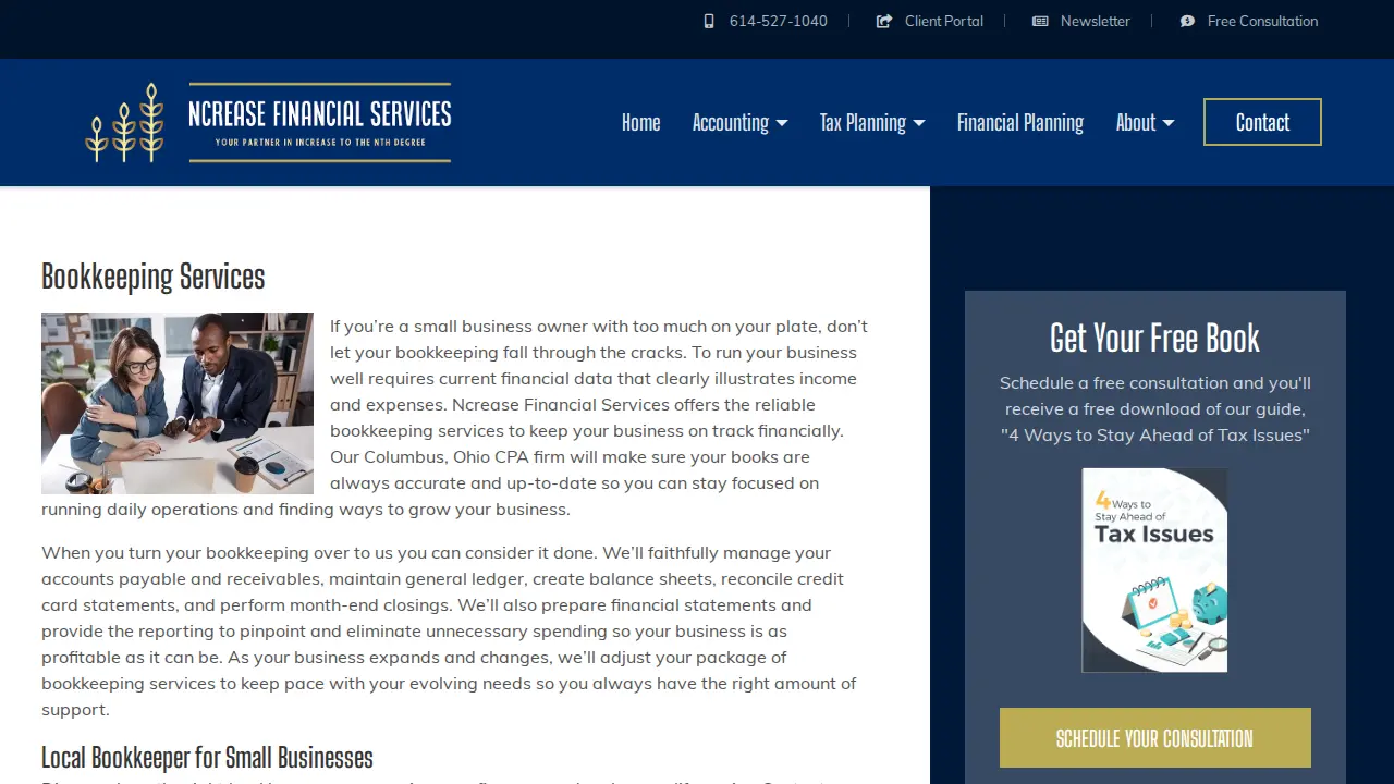 Ncrease Financial Services, LLC page