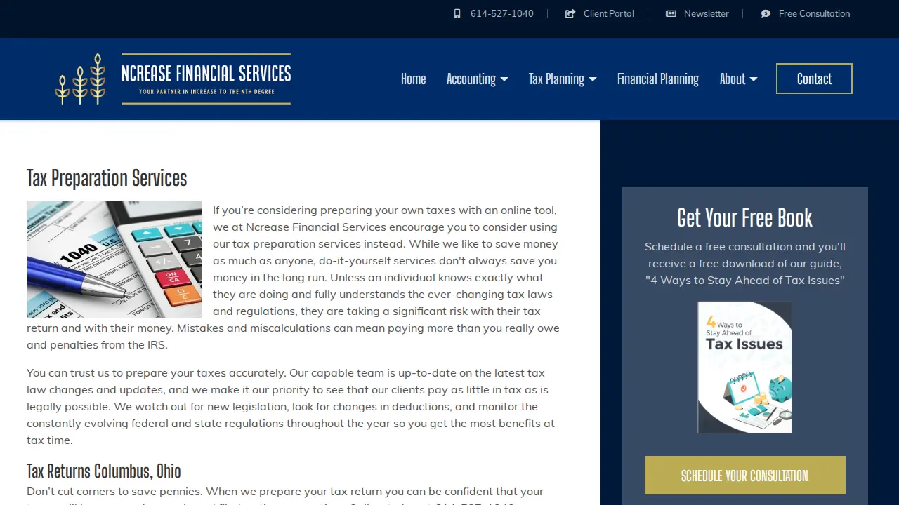 Ncrease Financial Services, LLC page