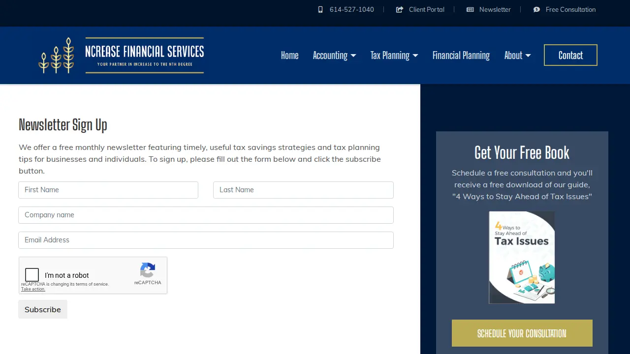 Ncrease Financial Services, LLC page