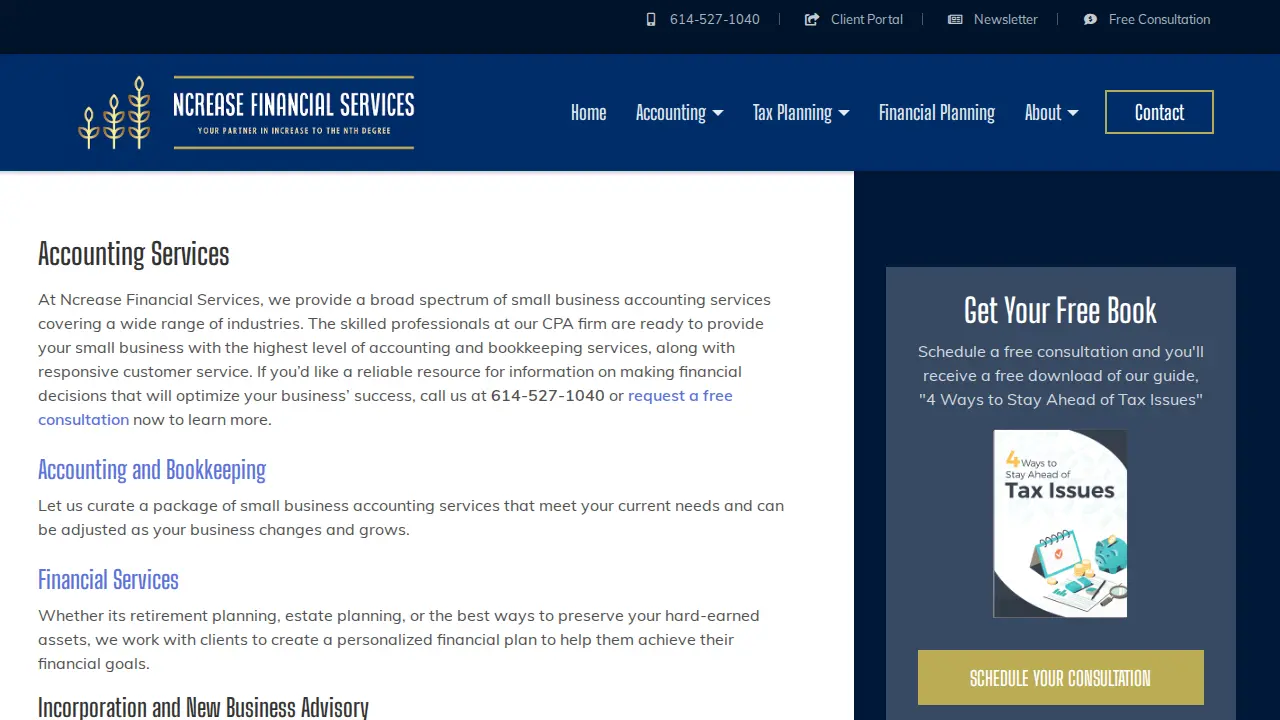 Ncrease Financial Services, LLC page