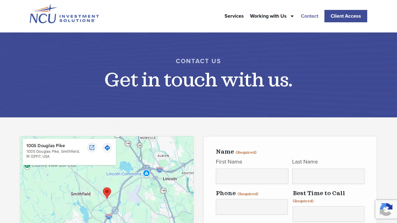 NCU Investment Solutions page