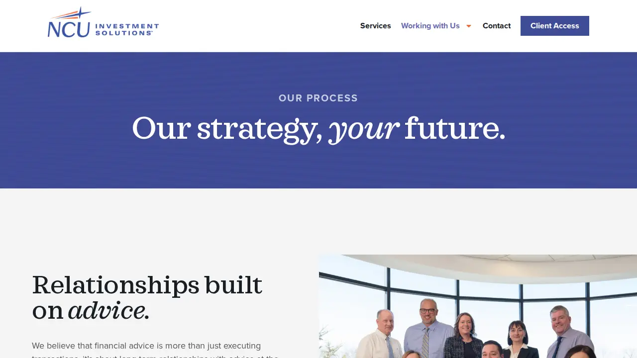 NCU Investment Solutions page