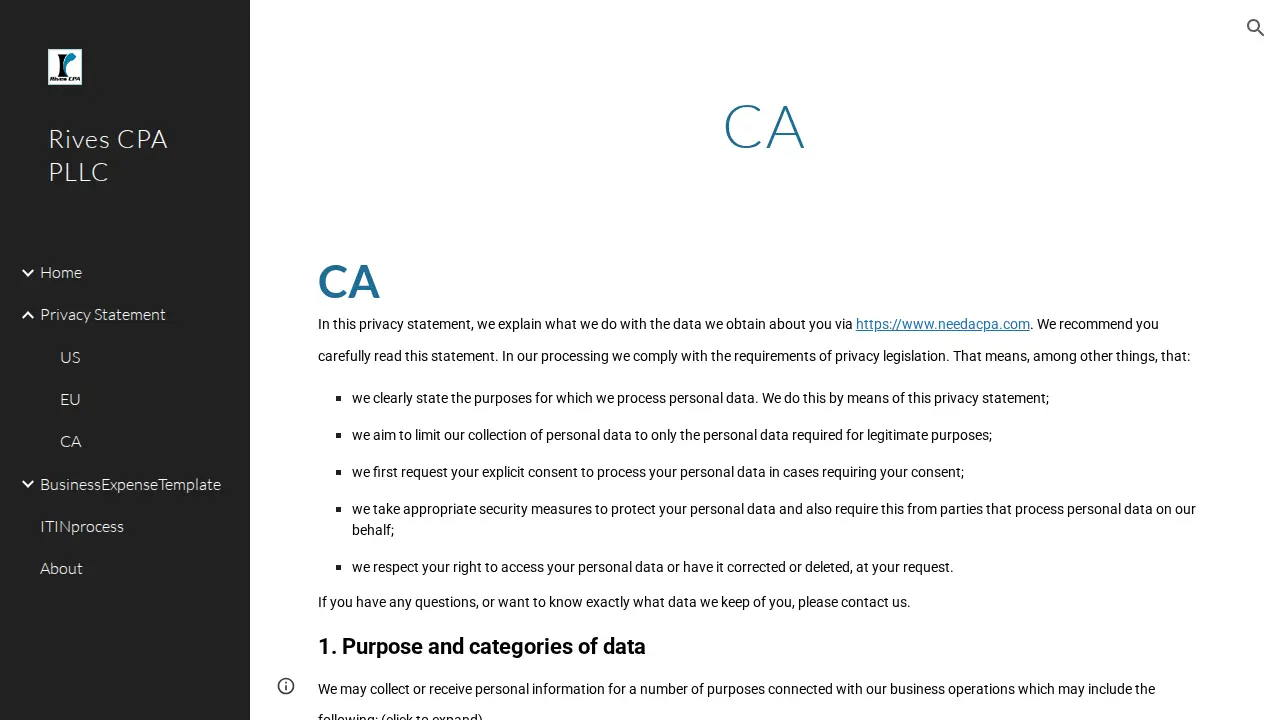 Wray Rives, CPA CGMA page