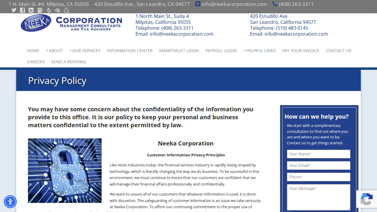 Neeka Corporation page