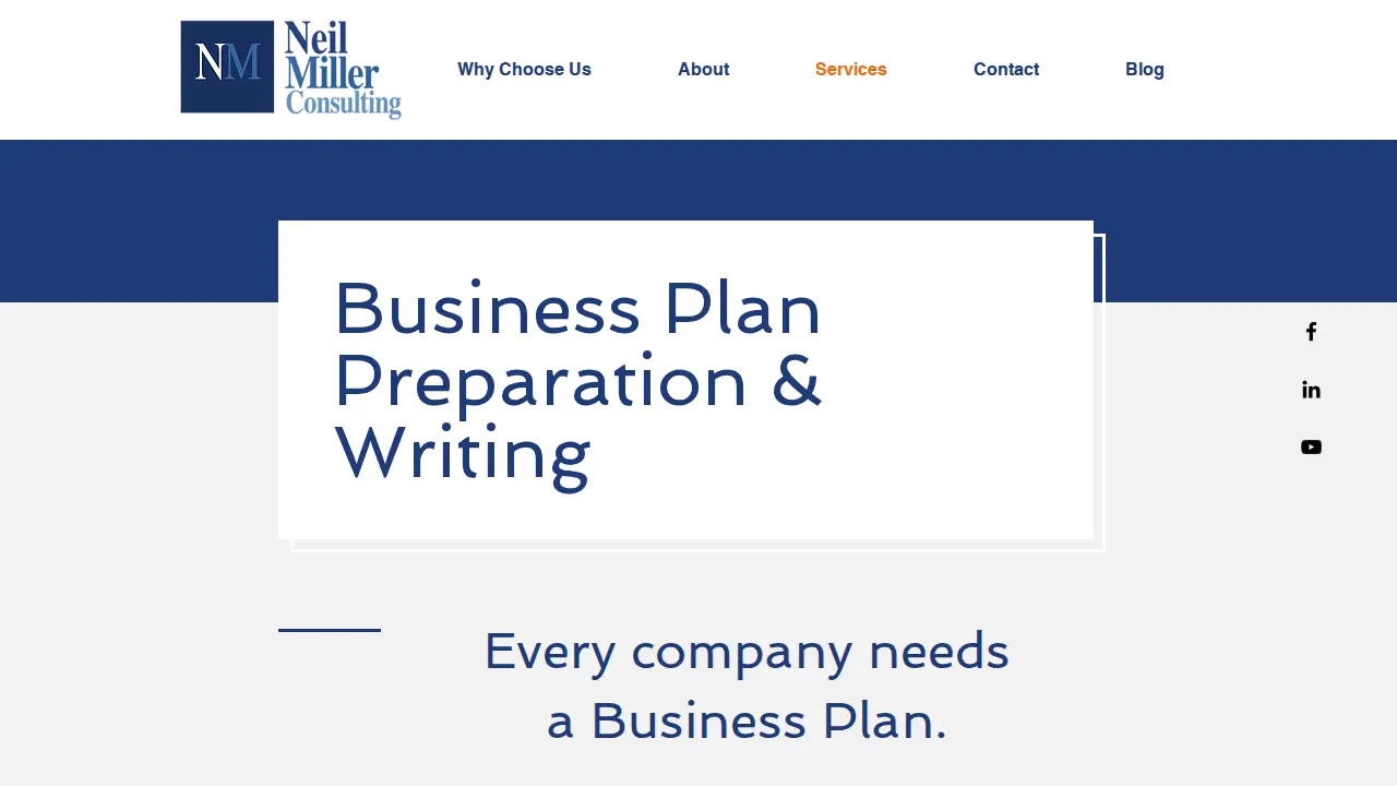 Neil Miller Consulting page