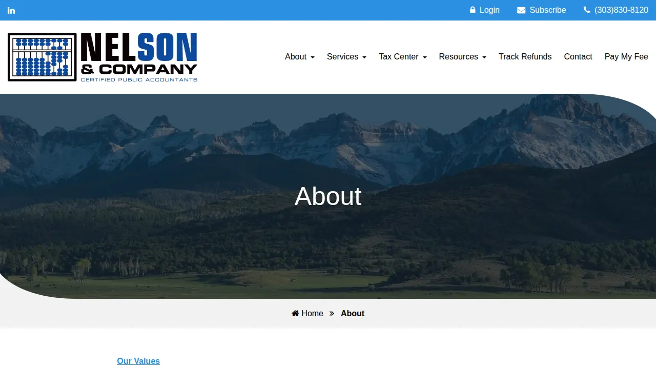 Nelson & Company page