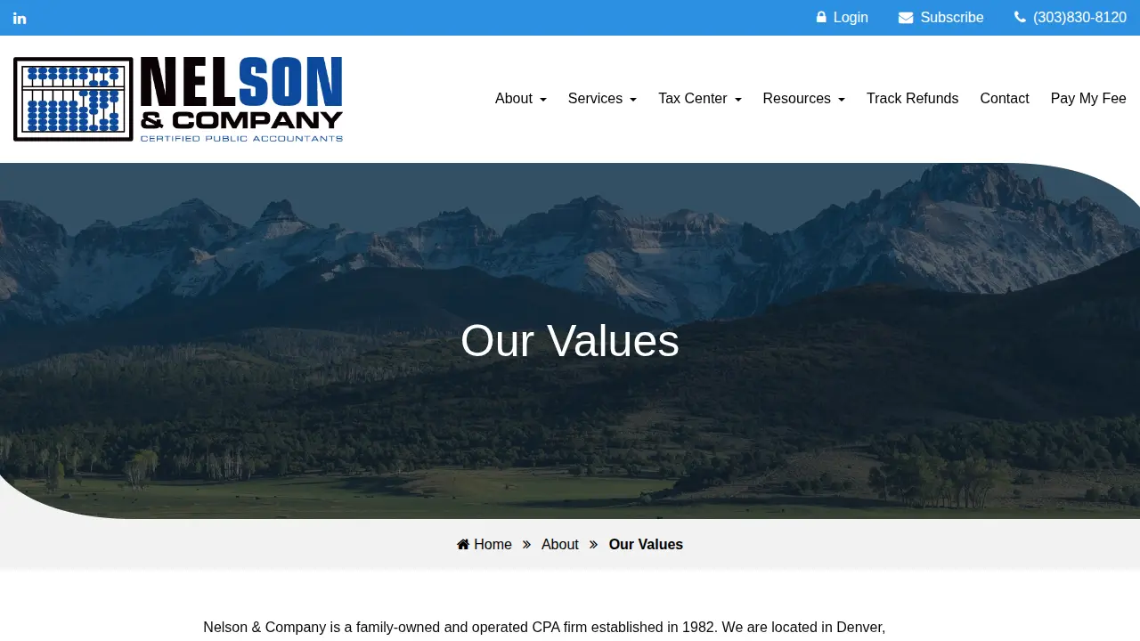 Nelson & Company page