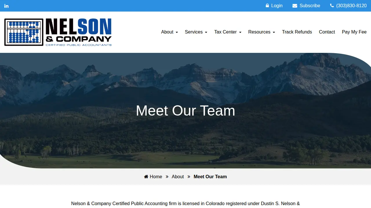 Nelson & Company page
