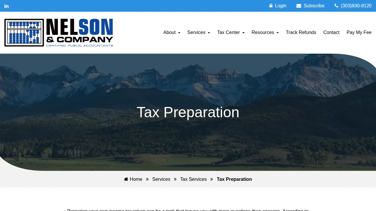 Nelson & Company page