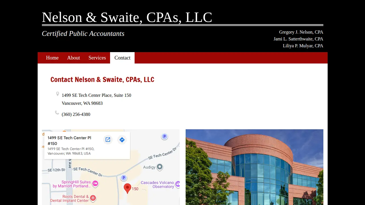 Nelson & Swaite, CPAs, LLC page