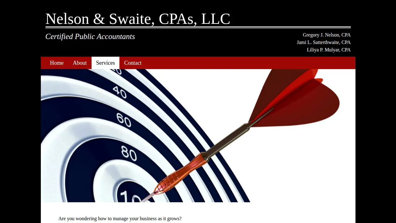 Nelson & Swaite, CPAs, LLC page