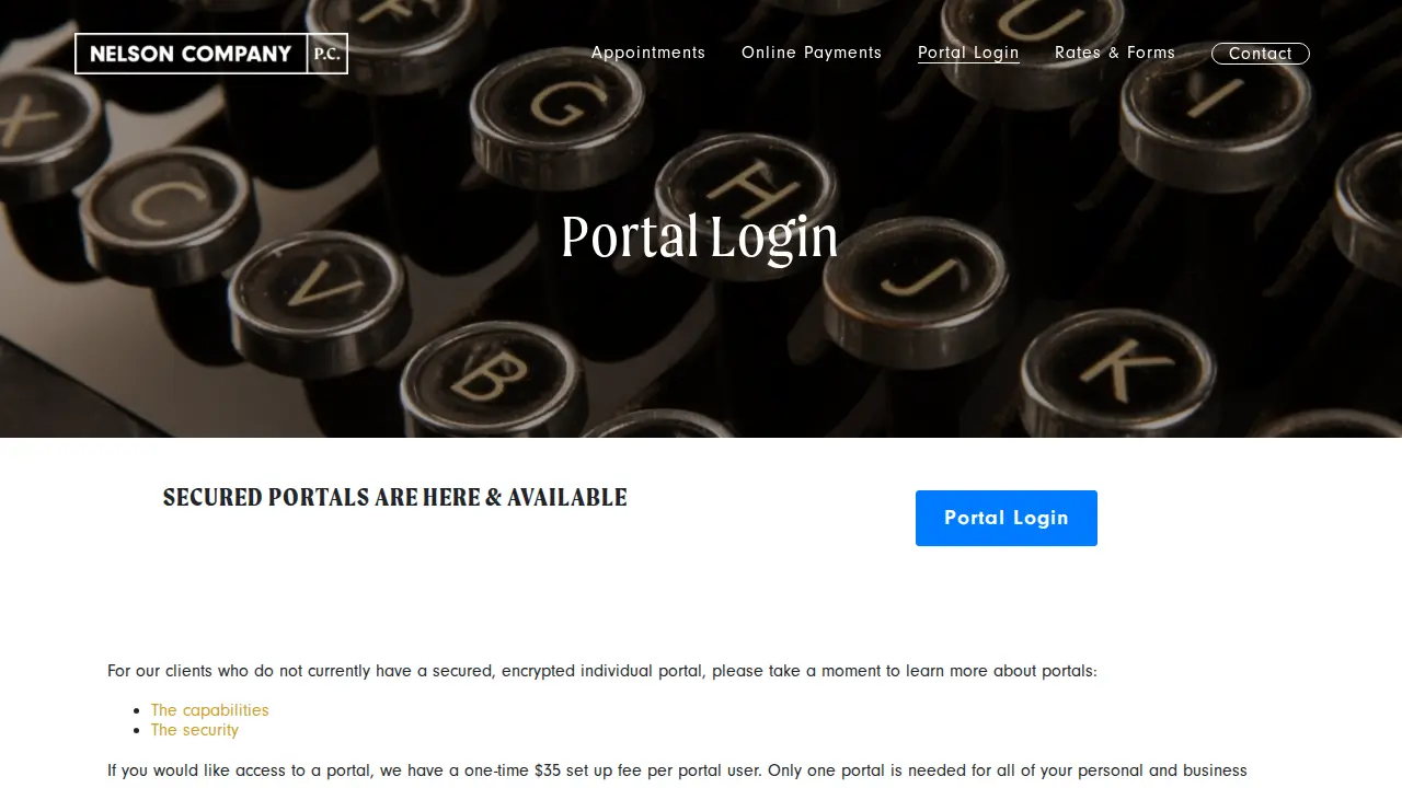Nelson Company, PC page