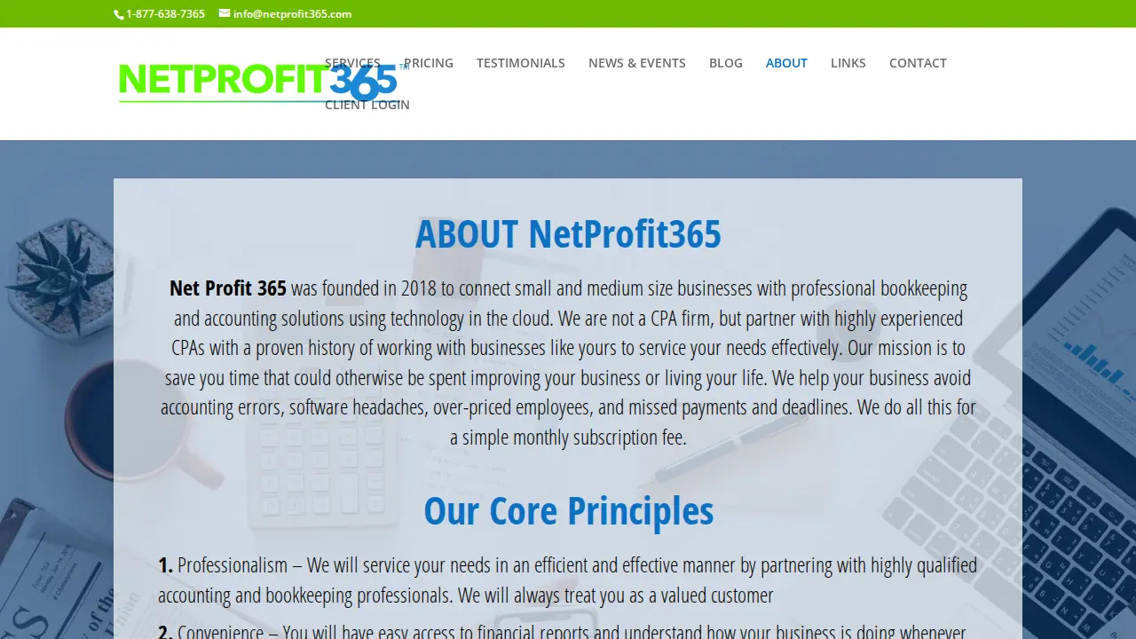 NetProfit365 Inc. page