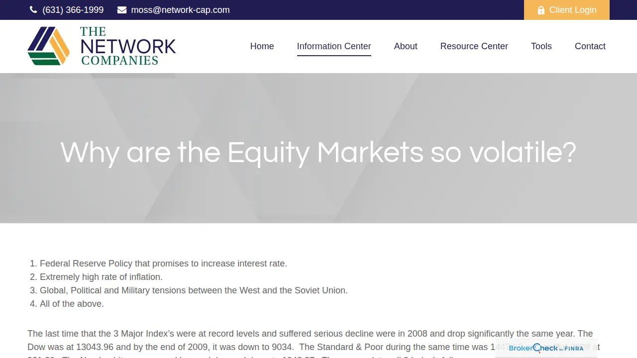 Network Capital Services Inc page