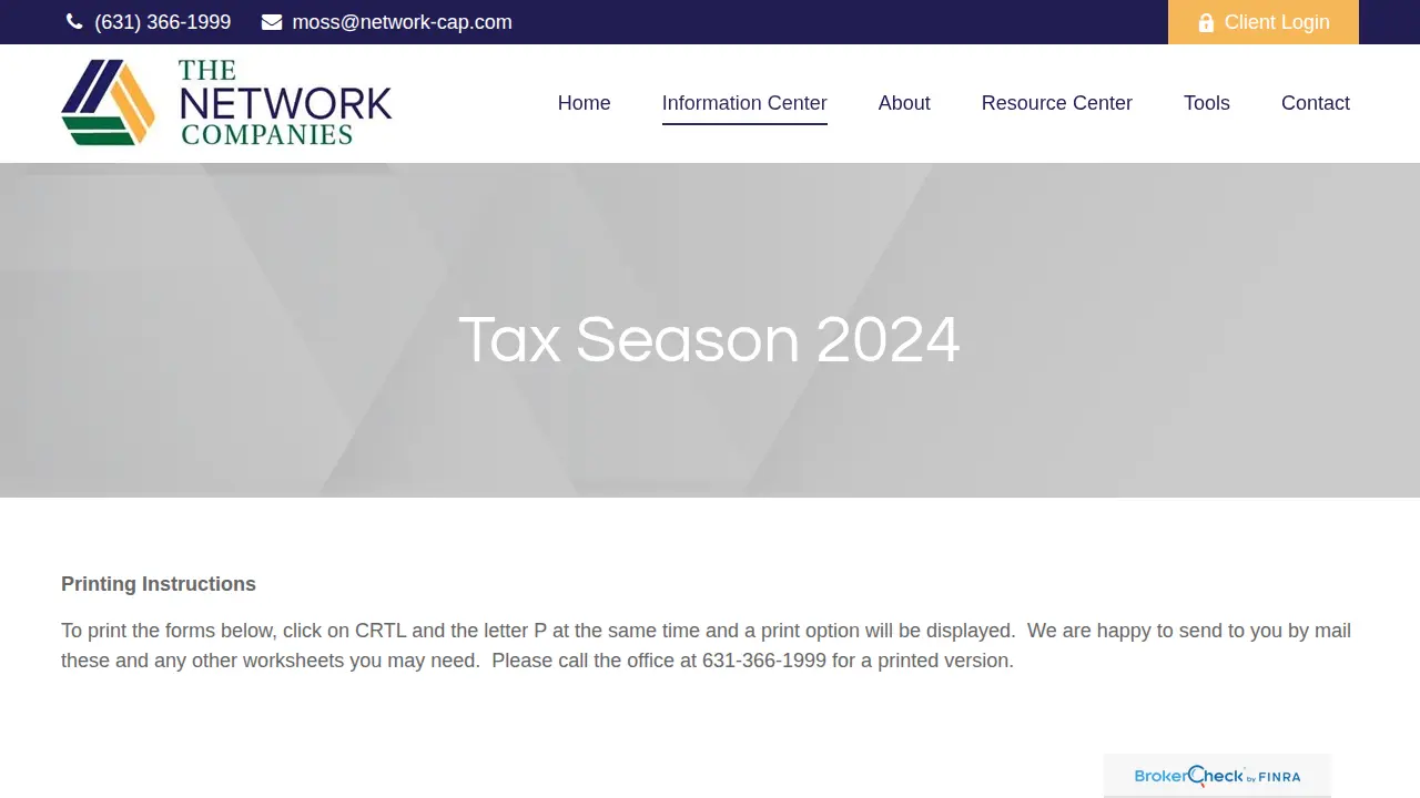 Network Capital Services Inc page