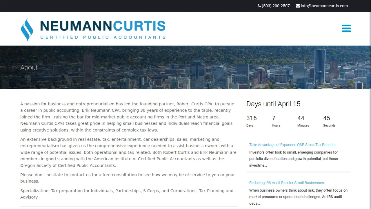 Neumann Curtis CPAs page