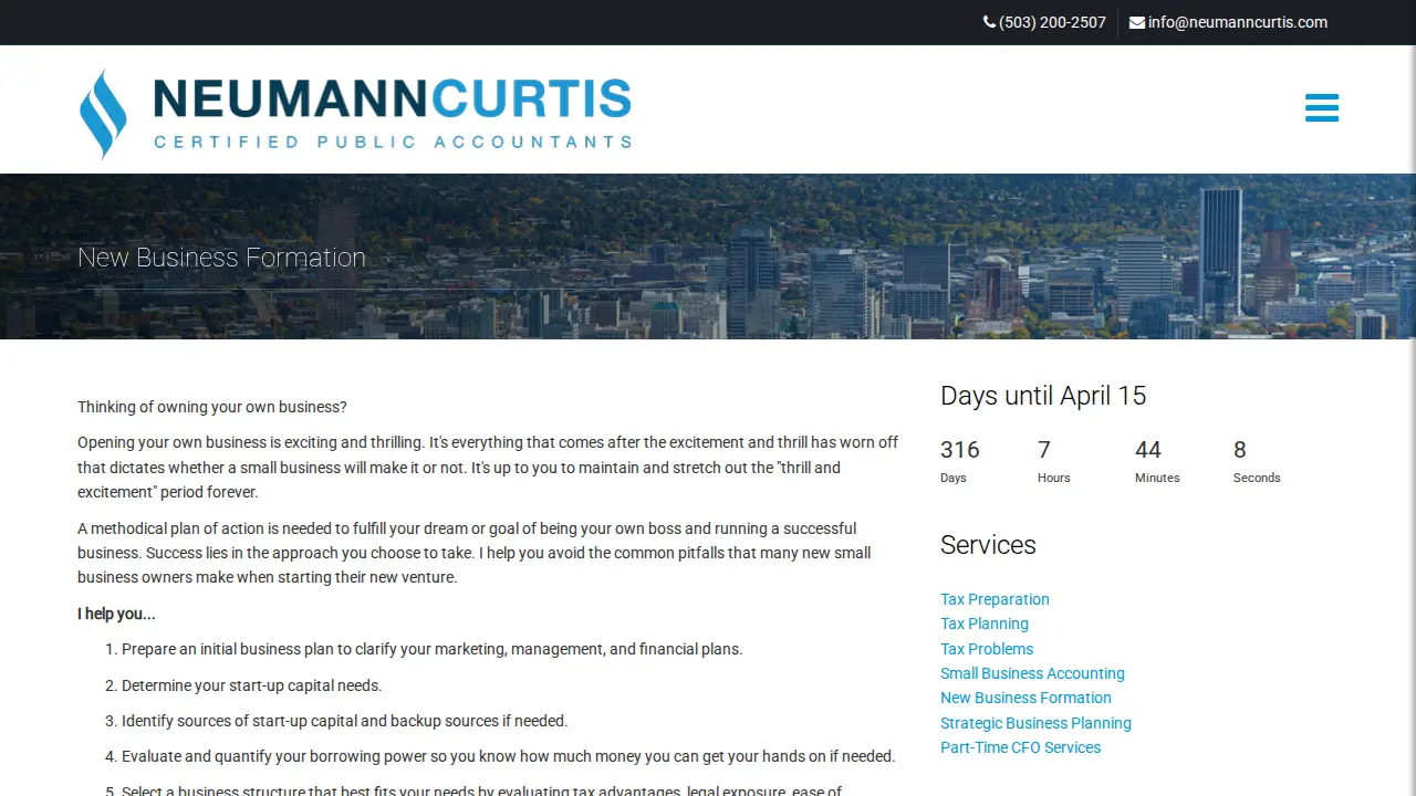 Neumann Curtis CPAs page