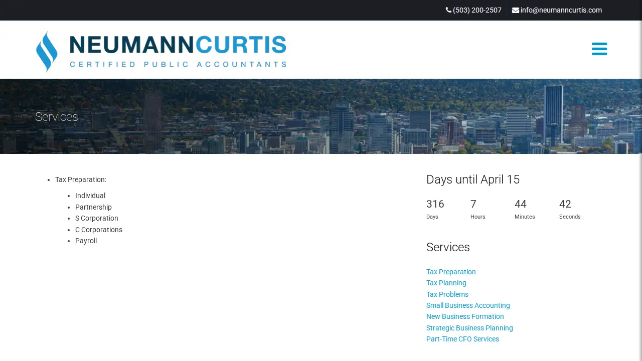 Neumann Curtis CPAs page