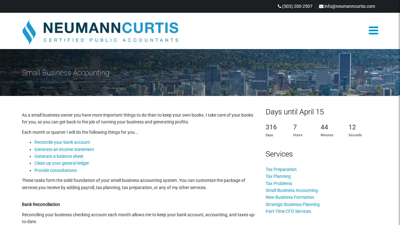 Neumann Curtis CPAs page
